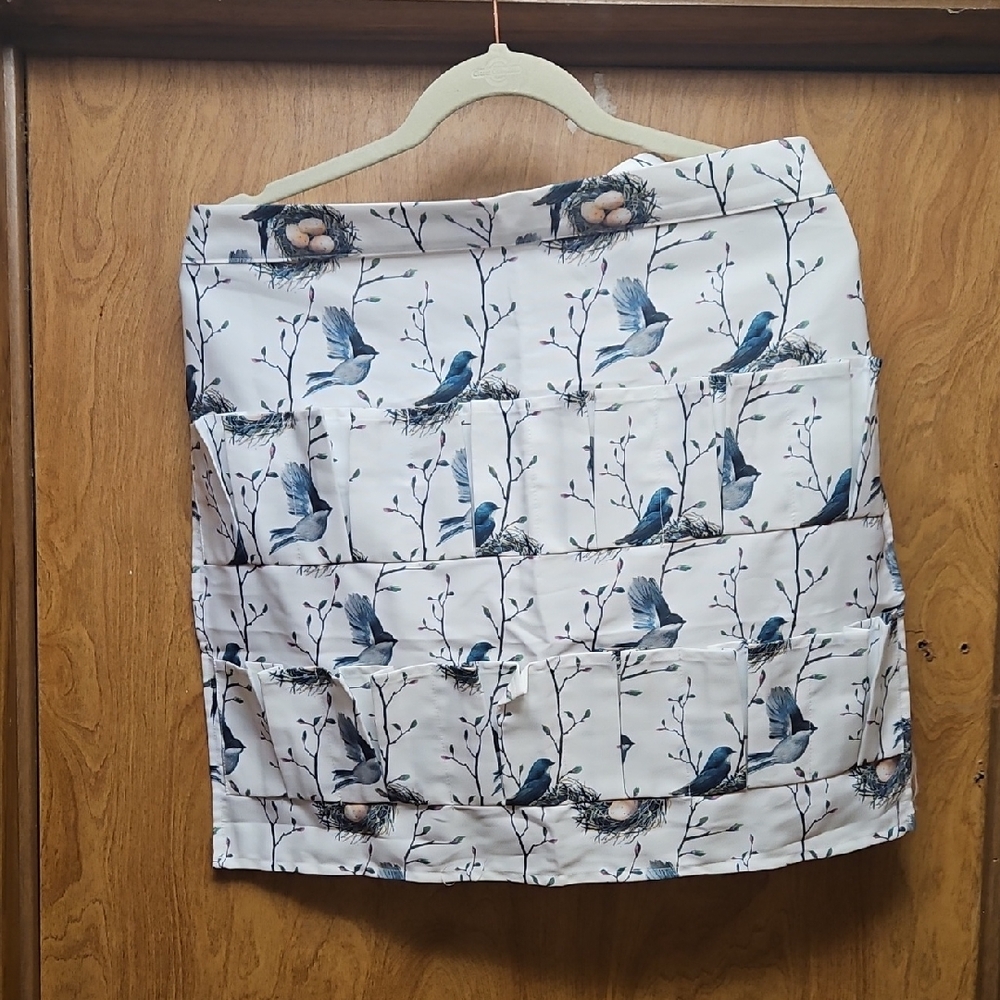 Charming Blue Bird Print Kitchen Towel